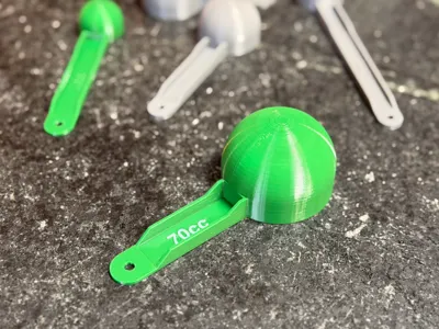 Parametric Supplement Scoop - Custom Volume & Text