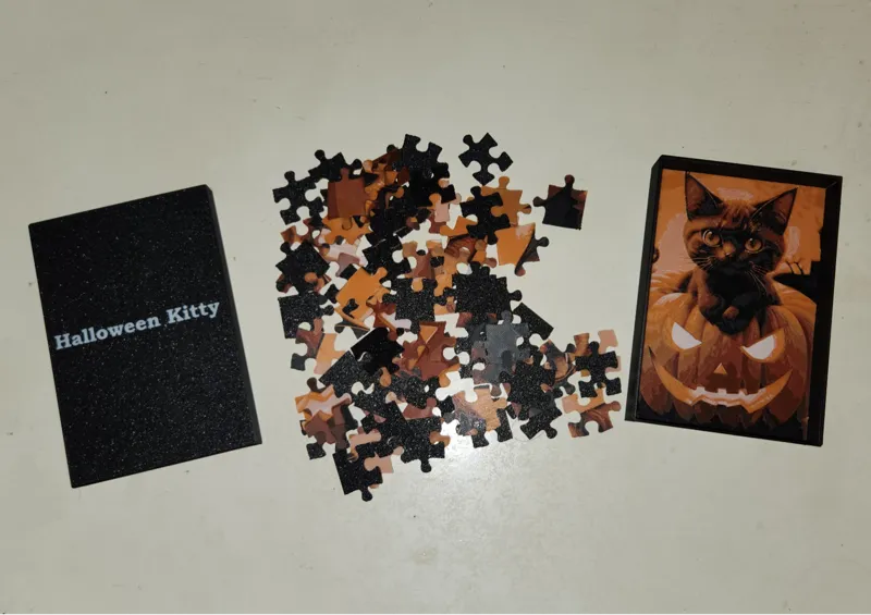 Halloween Kitty Puzzle w/ box
