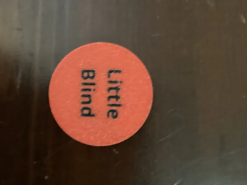 small/little blind poker chip