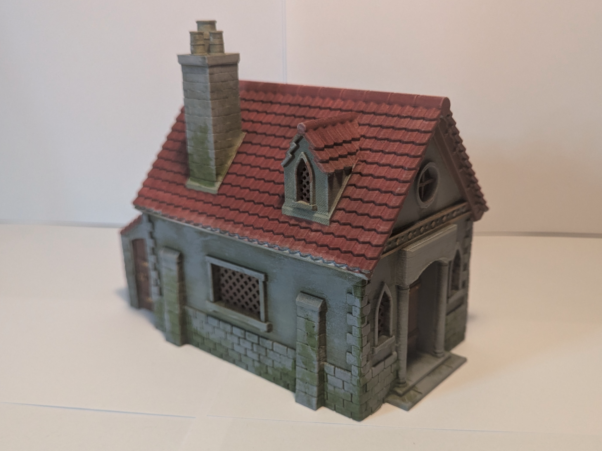 Single Storey Fantasy House with Rear Lean-to