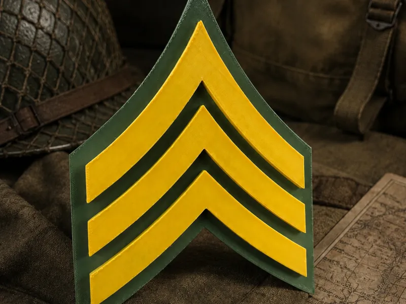 E5 US Army Magnetic rank insignia