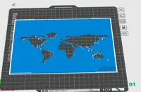 Pochoir carte du monde — photo 4