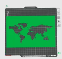 Pochoir carte du monde — photo 2