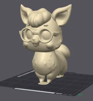 Alpaka mit Brille