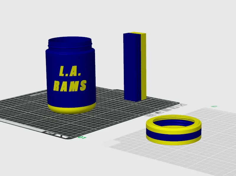 L.A. Rams can koozie 12oz US