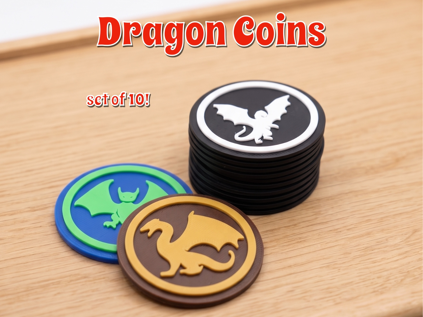 Dragon Coins - Ultra-Fast Set Dragon Gaming Tokens