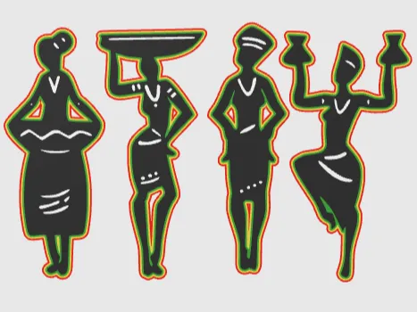 Remix_African women Silhouette 