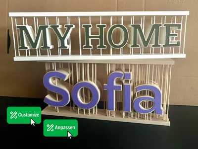 Personalized String Art Style Lettering