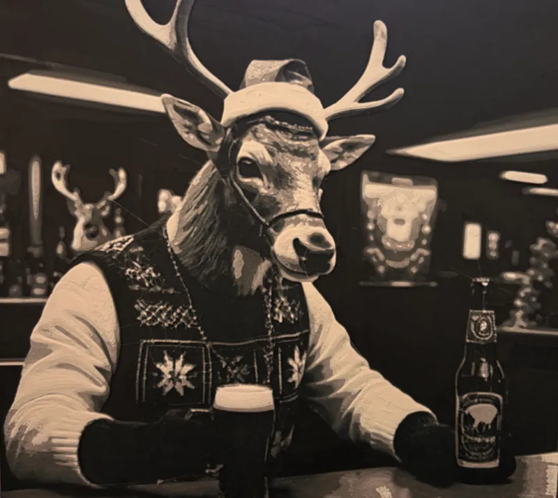 Christmas Reindeer after Work