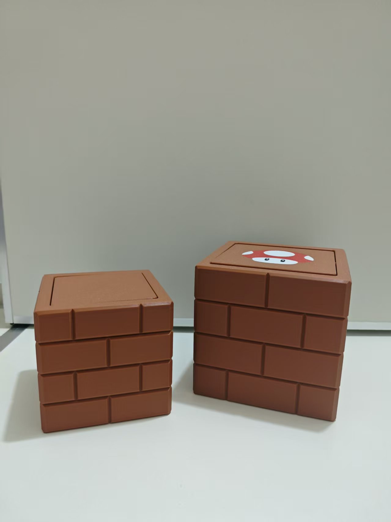 Miniatura 2 do modelo 3D 马里奥砖块桌面垃圾桶