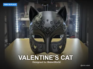 Valentine’s Cat Mask