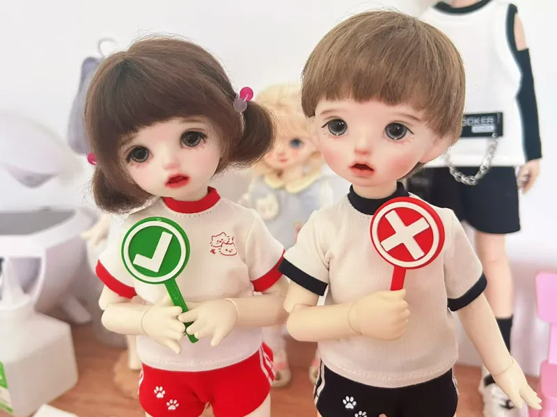 bjd娃用打卡对错牌