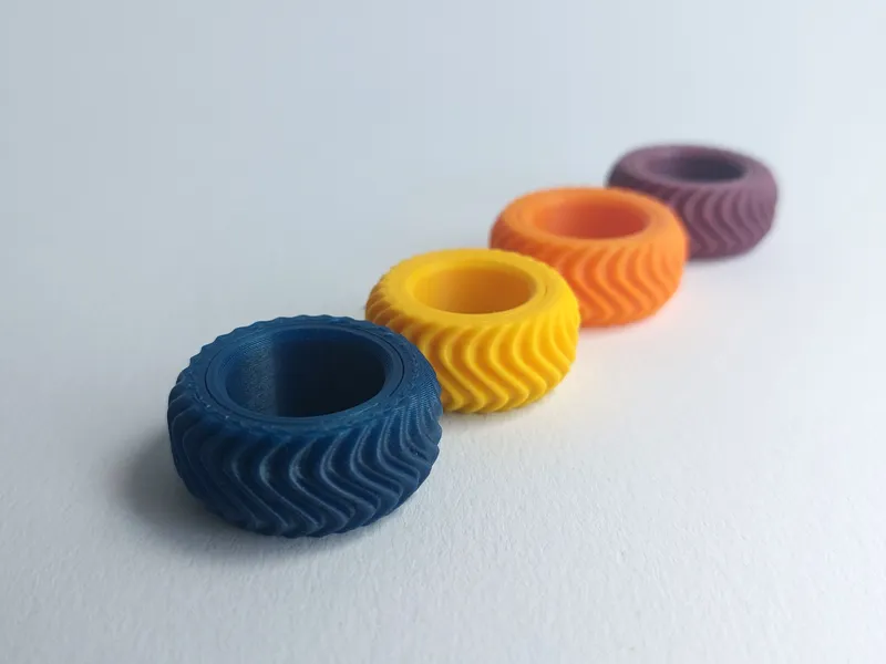 Textured fidget ring