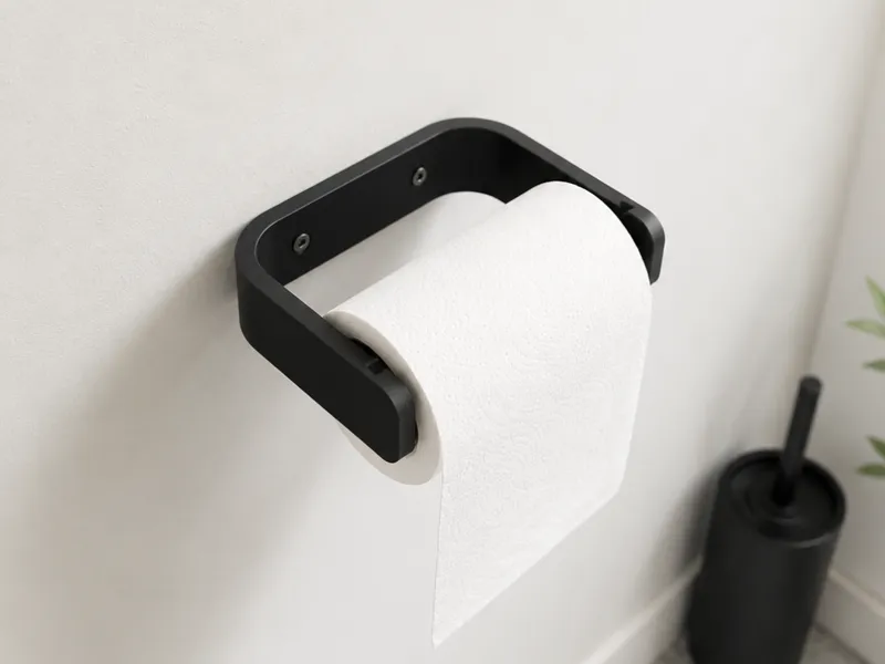 Minimalist Wall-Mounted Toilet Paper Holder