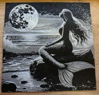 Tableau lithophane sirène — photo 2