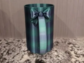Soda Can holder with bow and handle