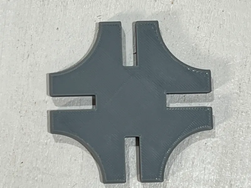 4 way glass clip