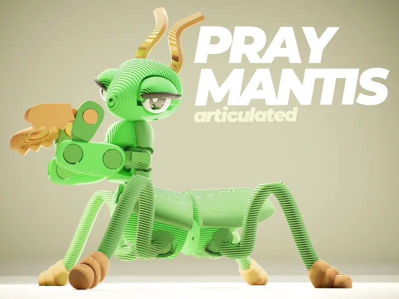 Articulated Mechanical PRAY MANTIS!