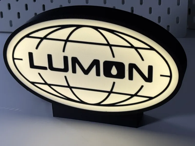 Severence Lumon Logo Lightbox with removable Stand