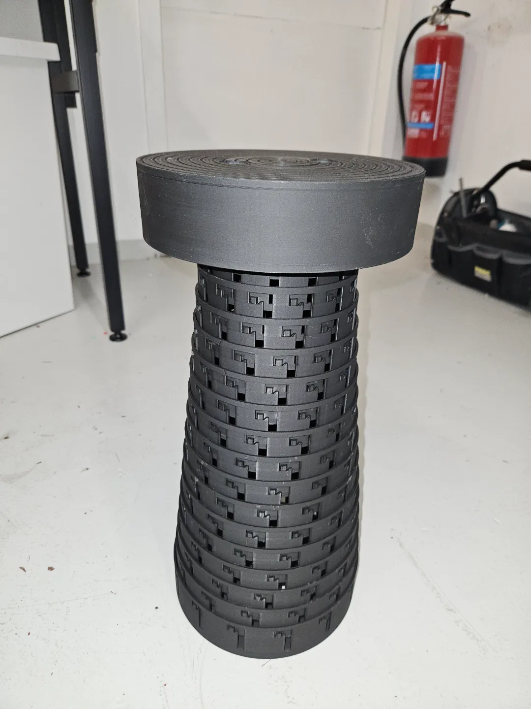 Portable stool (twist an sit) view 2