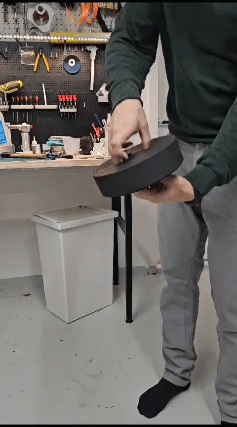 Portable stool (twist an sit) view 3