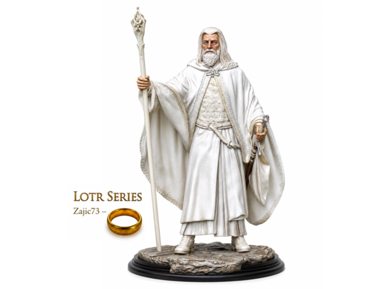 GANDALF WHITE (Lord of The Rings -LOTR) 3D model