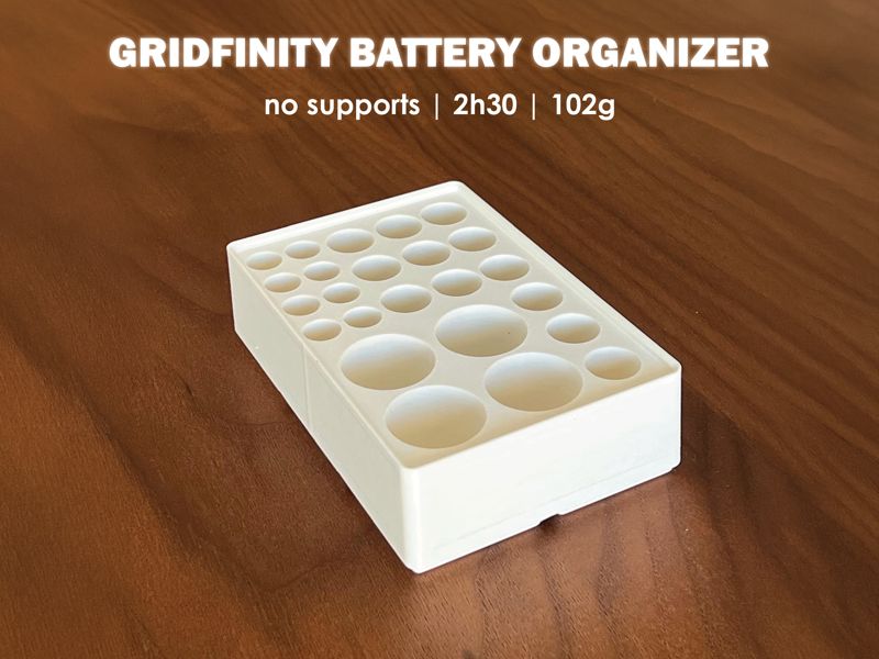 Gridfinity Battery Organizer