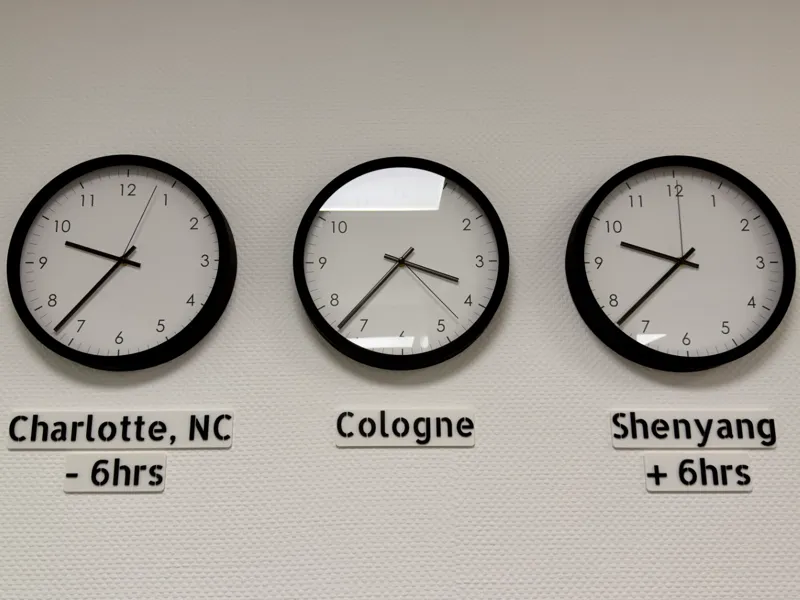Global Office Clock Signs