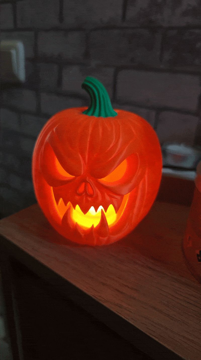 Spooky Pumpkin Tealight