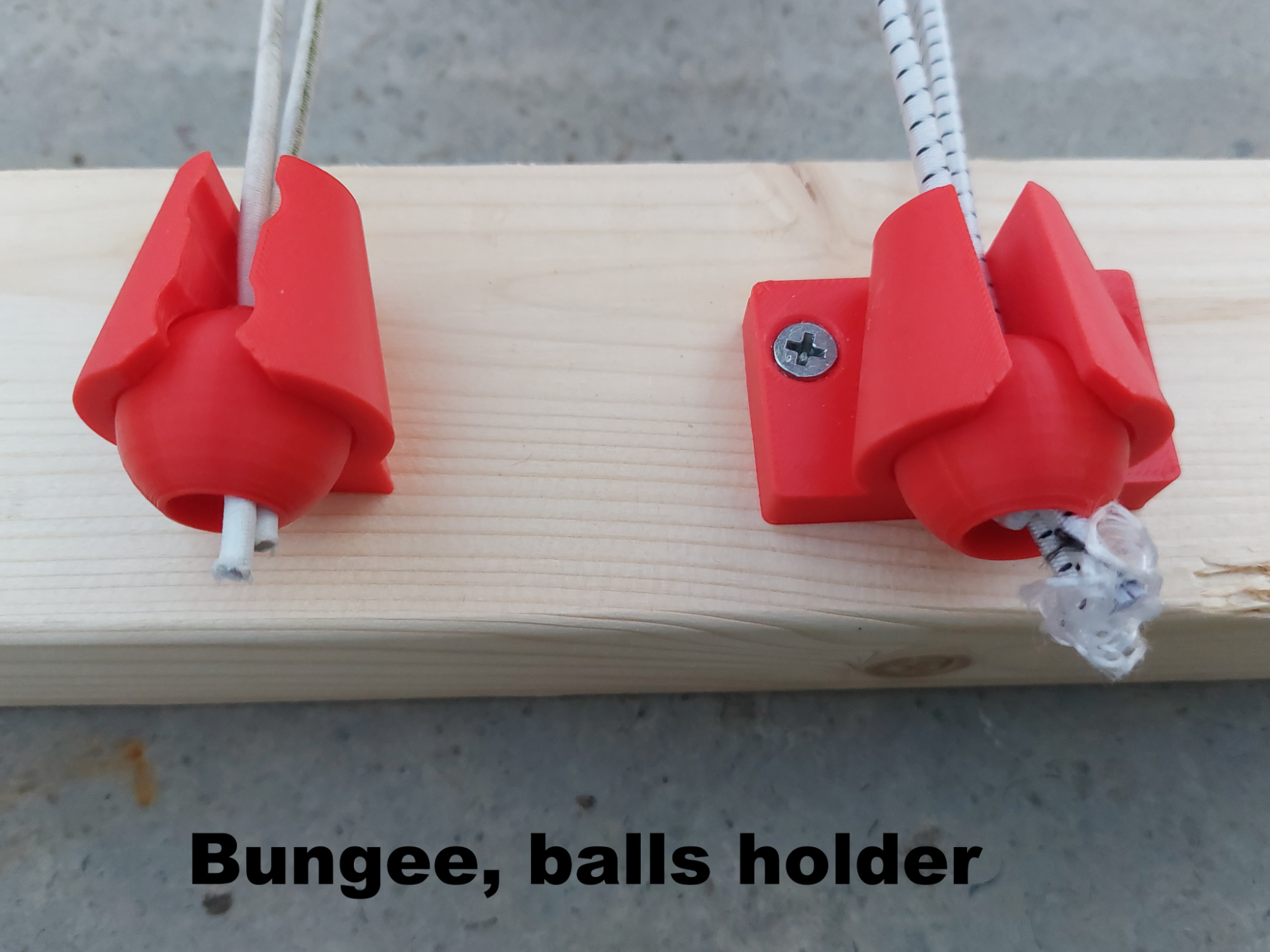 Bungee cord balls holder