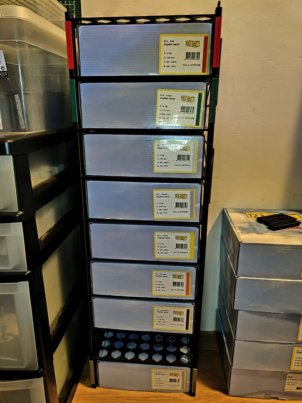 FlexiRack - Modular Filament Rack by RencoleVenorlue - MakerWorld
