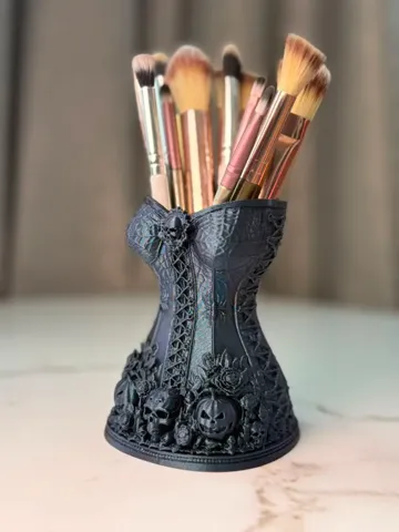 Soporte: Halloween Corset Makeup Brush Holder — vista de referencia 2