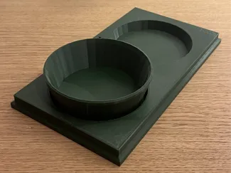 Minimal Pet Bowl Stand with Removable Bowls (2x)