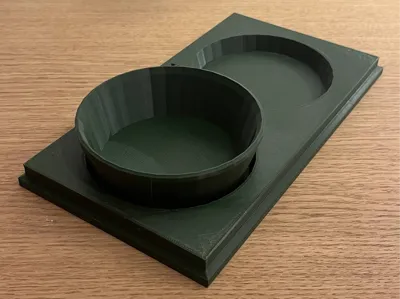 Minimal Pet Bowl Stand with Removable Bowls (2x)