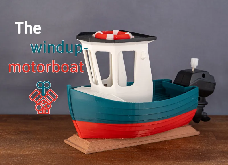 Boat Model 010 - The windup-motor boat