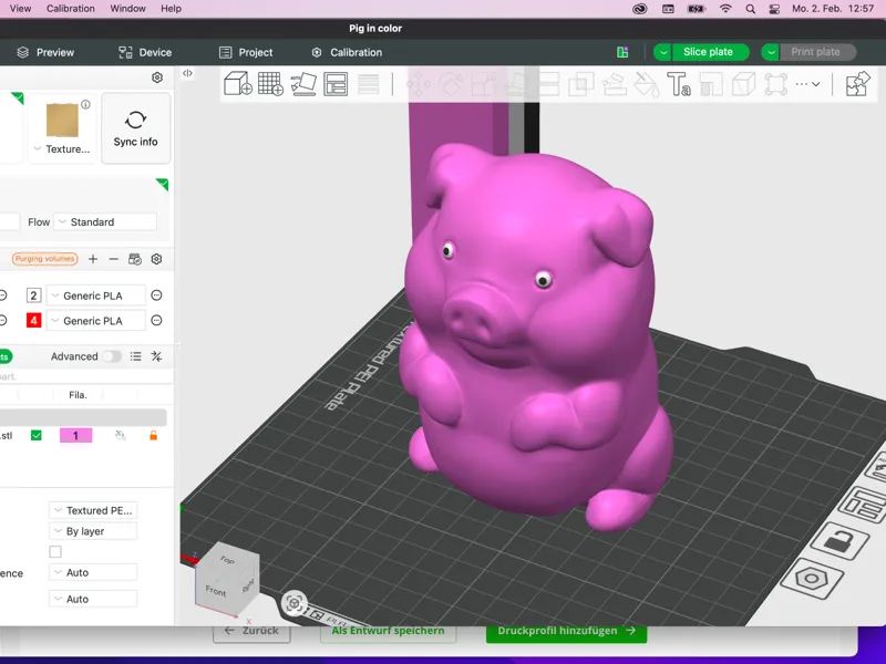 Pig in color
