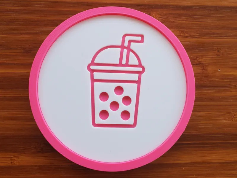 Boba Tea Coaster