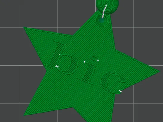 BIC STAR KEYCHAIN