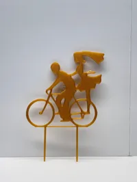 Topper de mariage couple à vélo — photo 2