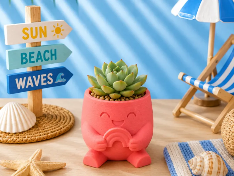 Beach Buddies Summer Pot – Planter| Rainbow Pride