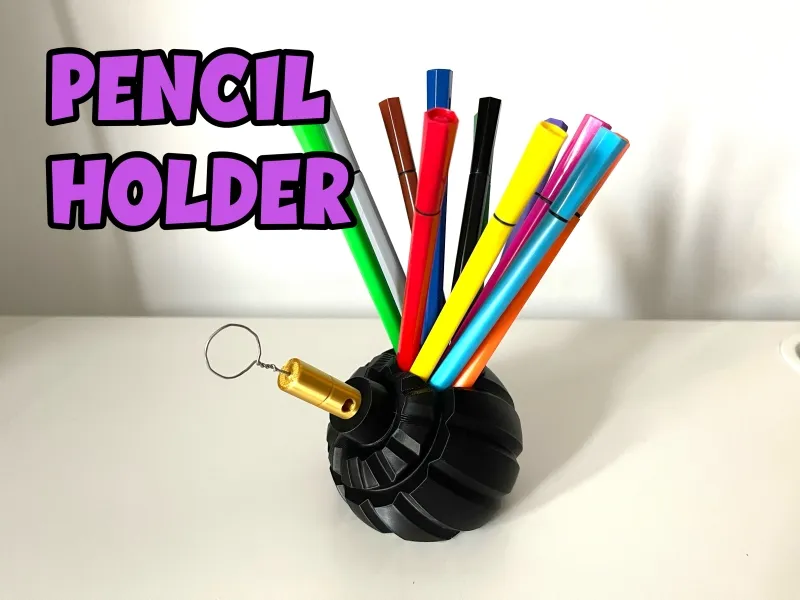 Pen pencil marker pen holder desk organizer hand grenade Kugelhandgranate M1913 Great War World War