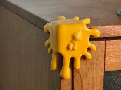 Splatoon graffiti, ink, table corner protector, seafood
