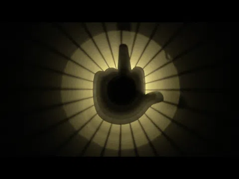 F*ck - silhouette led candle lamp