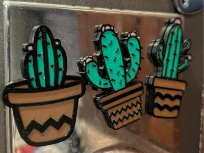 Cactus Magnet Trio