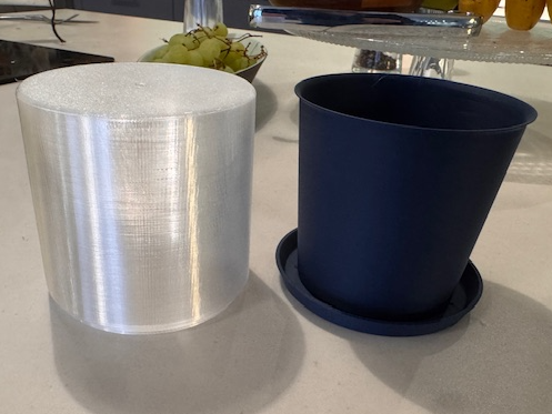 90 mm seedling pot with drip tray & cover glass