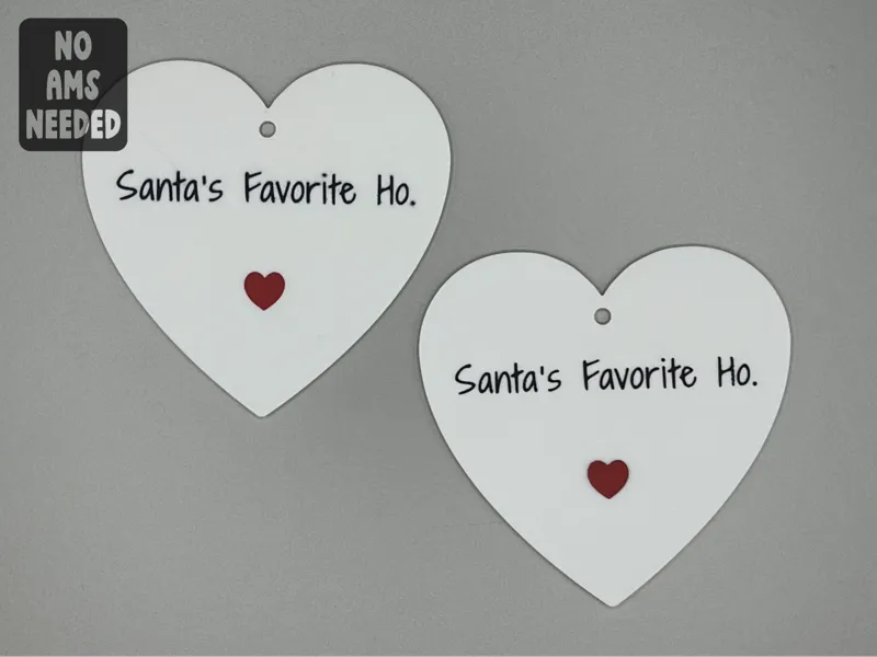 Santa's Favorite Ho Christmas Ornament Funny 