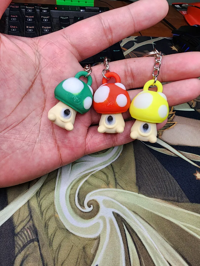 Mushroom Cyclops(?) Keychain