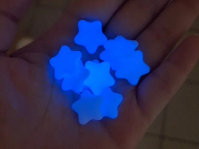 Luminous star decoration color card