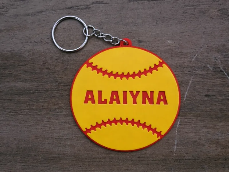 Baseball/Softball keychain Bag Tags