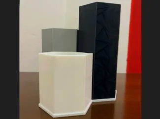 Hexagonal Holographic Desk Organizer - Without AMS